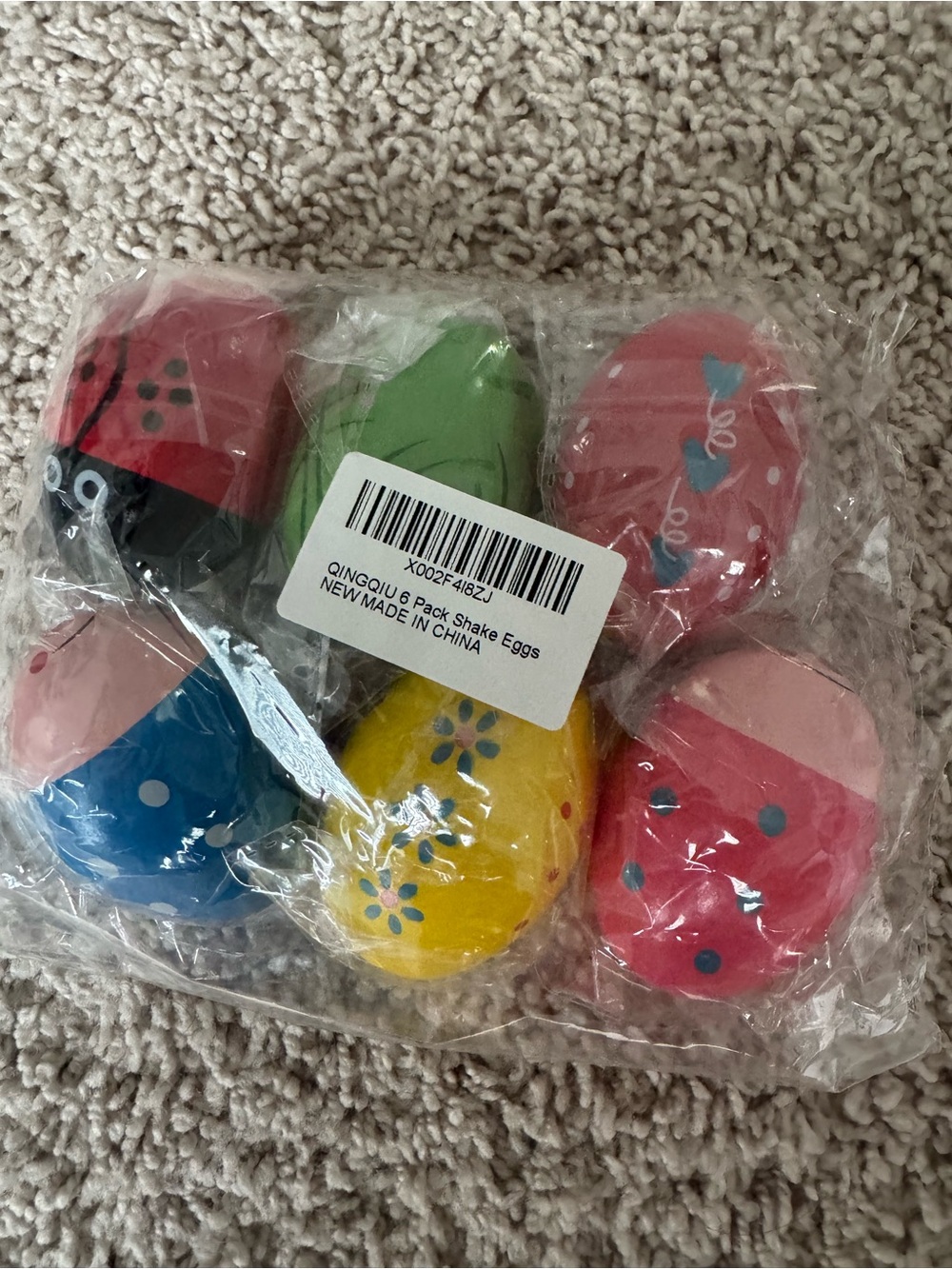 Kids Wooden Shaker Egg Percussion Set - Multicolor